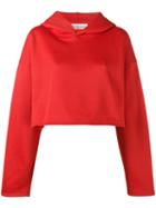Golden Goose Deluxe Brand - Cropped Hoodie - Women - Cotton - L, Red, Cotton