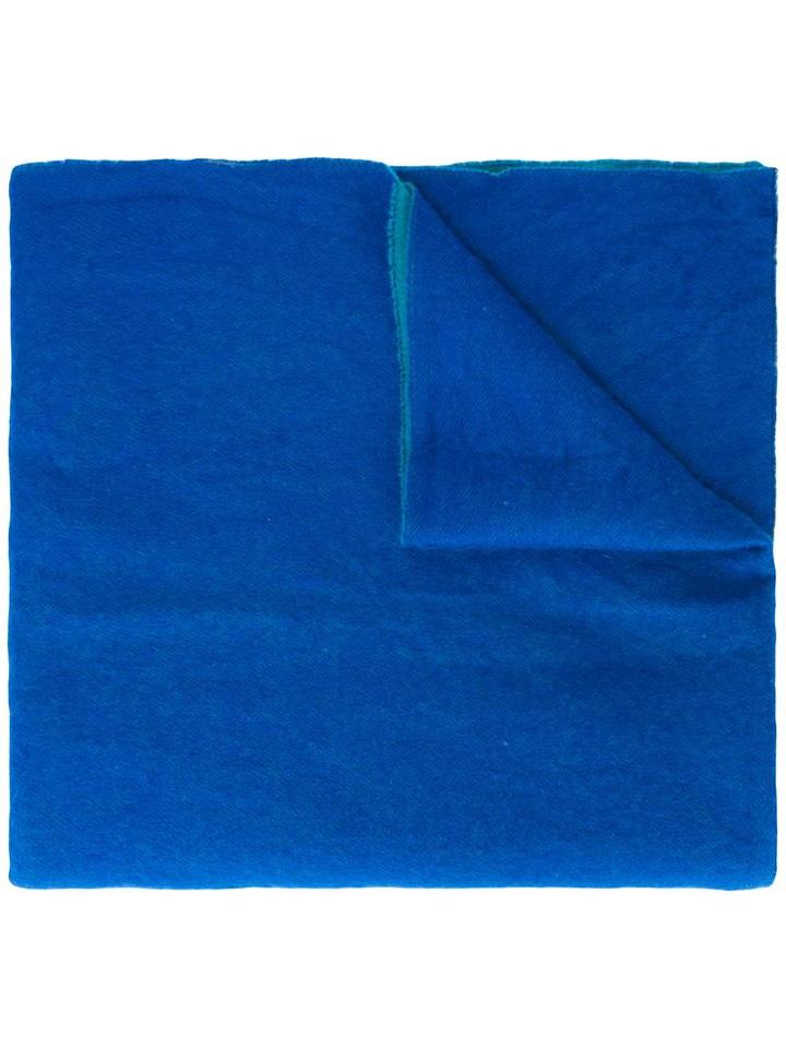 Kenzo Vintage Bi-colour Scarf, Women's, Blue