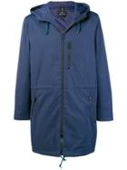 Ps By Paul Smith Midi Zipped Parka - Blue