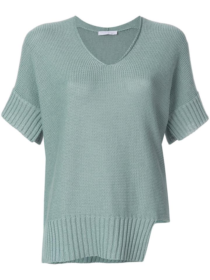 Fabiana Filippi V-neck Knitted Top - Green