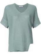 Fabiana Filippi V-neck Knitted Top - Green