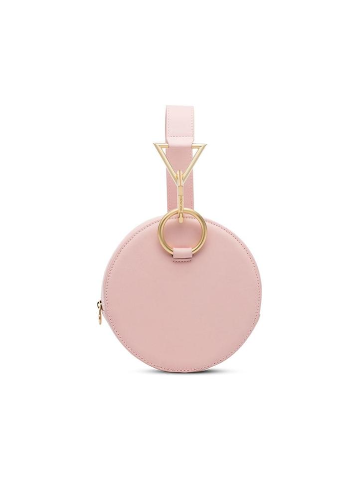 Tara Zadeh Pink Azar Leather Bracelet Bag
