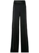 Valentino Contrast Stitching Palazzo Pants - Black