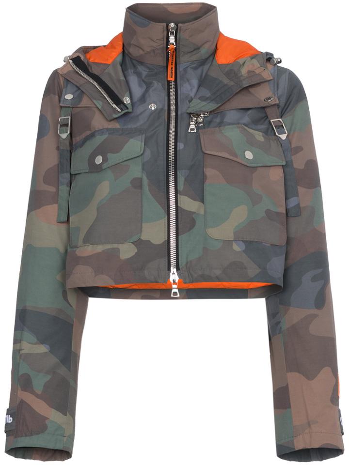 Heron Preston Camouflage Print Cargo Pants - Green