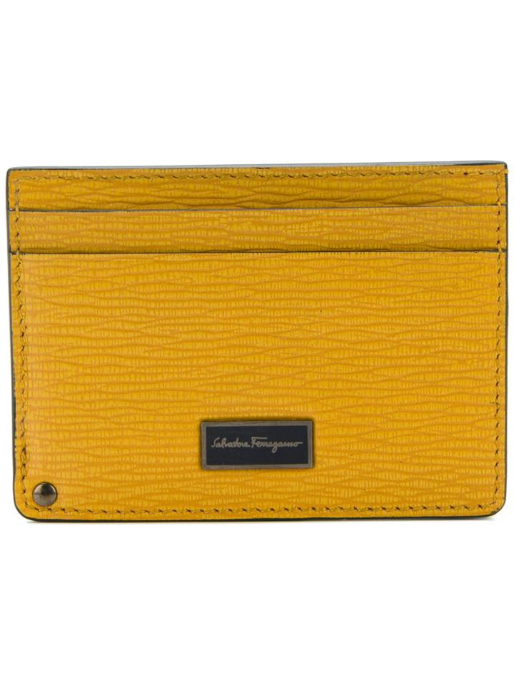Salvatore Ferragamo Logo Cardholder - Yellow & Orange