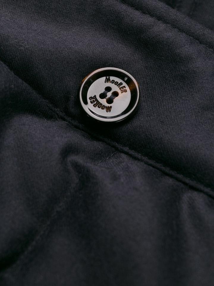 Moorer Calegari-l Quilted Coat - Blue