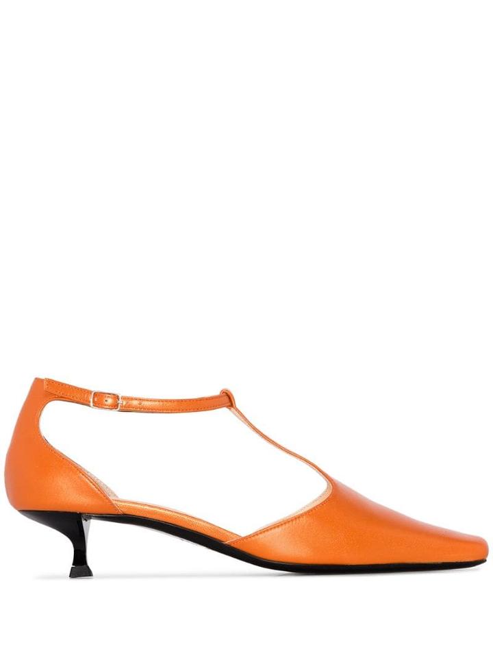 By Far Bella 40mm Pumps - Orange