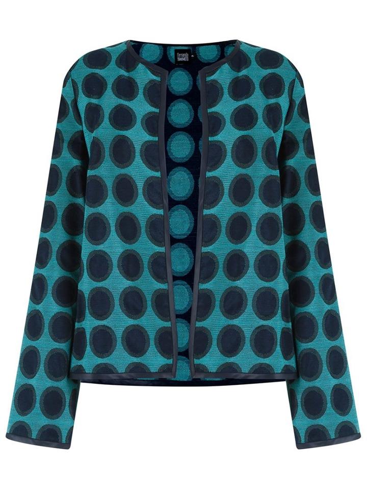 Fernanda Yamamoto Round Neck Pattern Coat