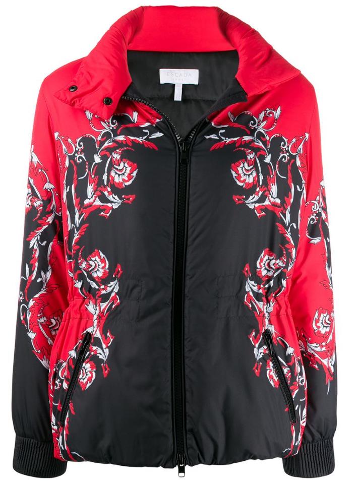 Escada Sport Contrast Print Jacket - Black