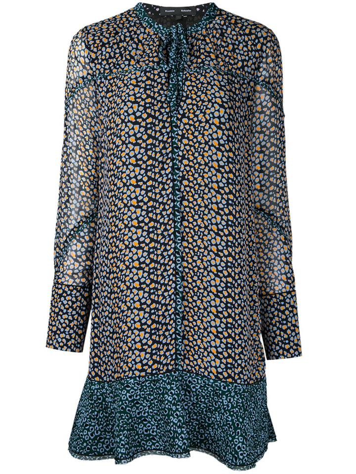Proenza Schouler - Asymmetrical Printed Dress - Women - Silk - 10, Silk