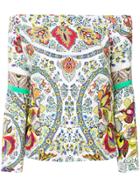 Etro Off-the-shoulder Printed Blouse - White