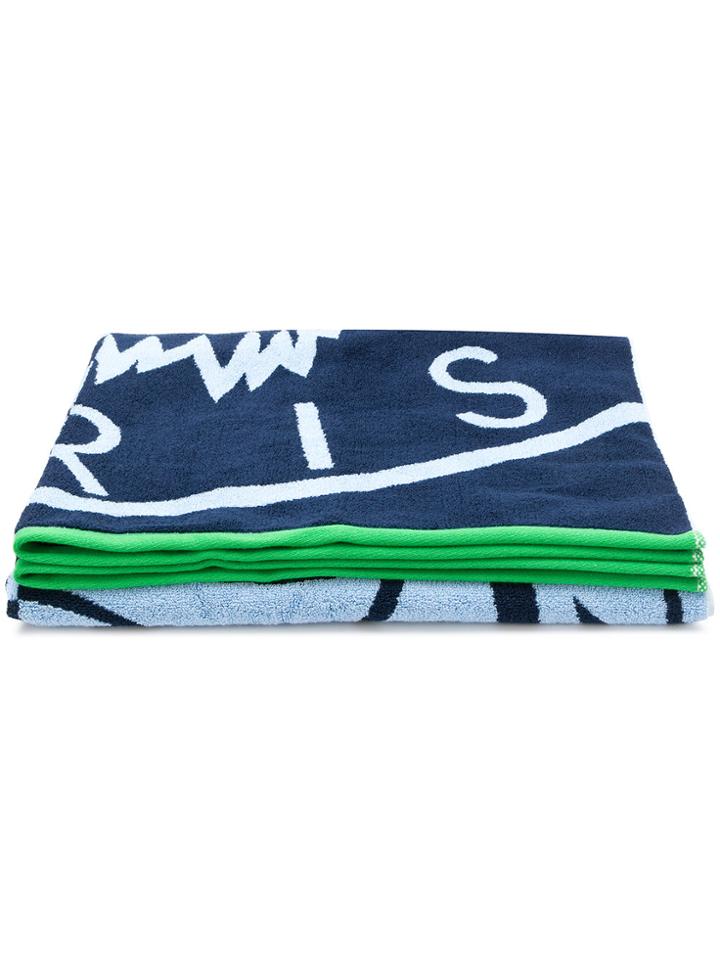 Kenzo Tiger Beach Towel - Blue