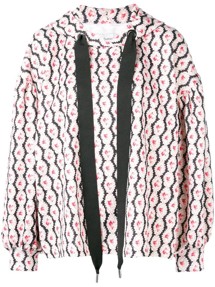 Marques'almeida Floral Print Hoodie - White