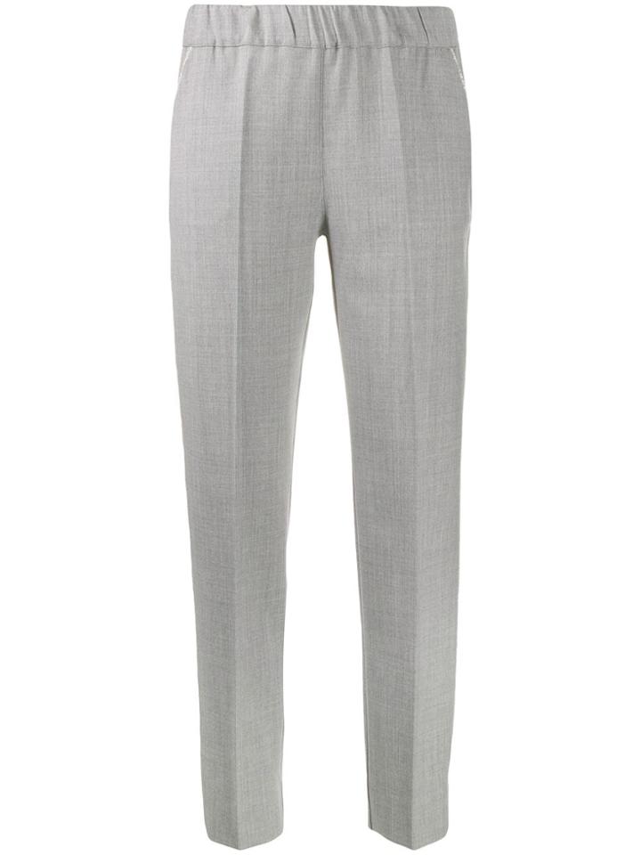 D.exterior Slim Fit Trousers - Grey
