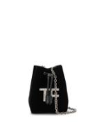 Tom Ford Velvet Bucket Bag - Black