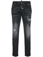 Dsquared2 Washed Out Cool Girl Jeans - Black