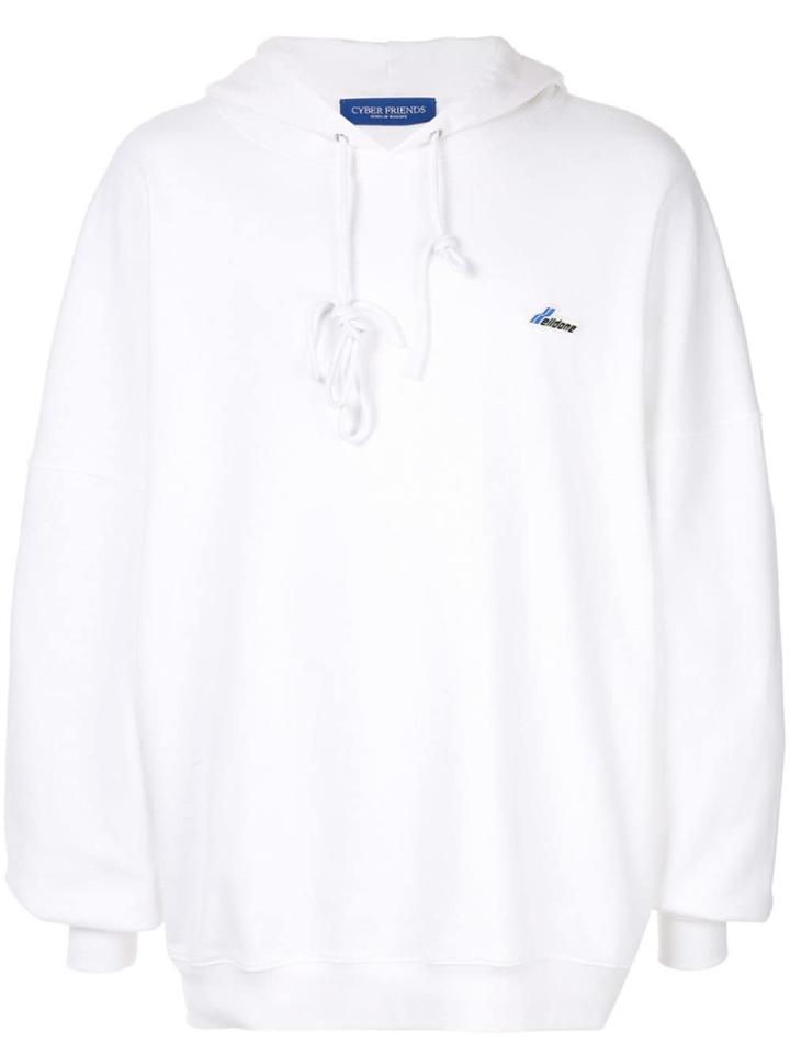 We11done Wapen Logo Hoodie - White