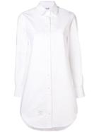 Thom Browne Longsleeved Shirt Dress - White