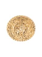 Chanel Pre-owned Horse Motif Brooch - Gold