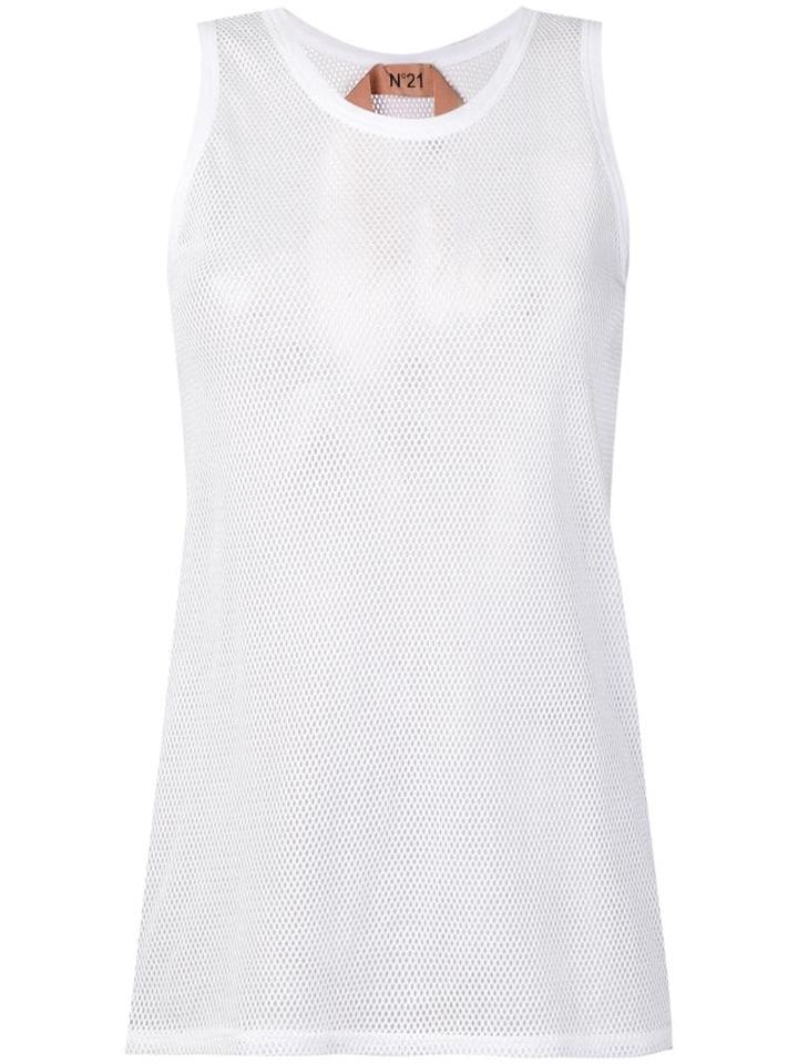 Nº21 Mesh Tank Top - White