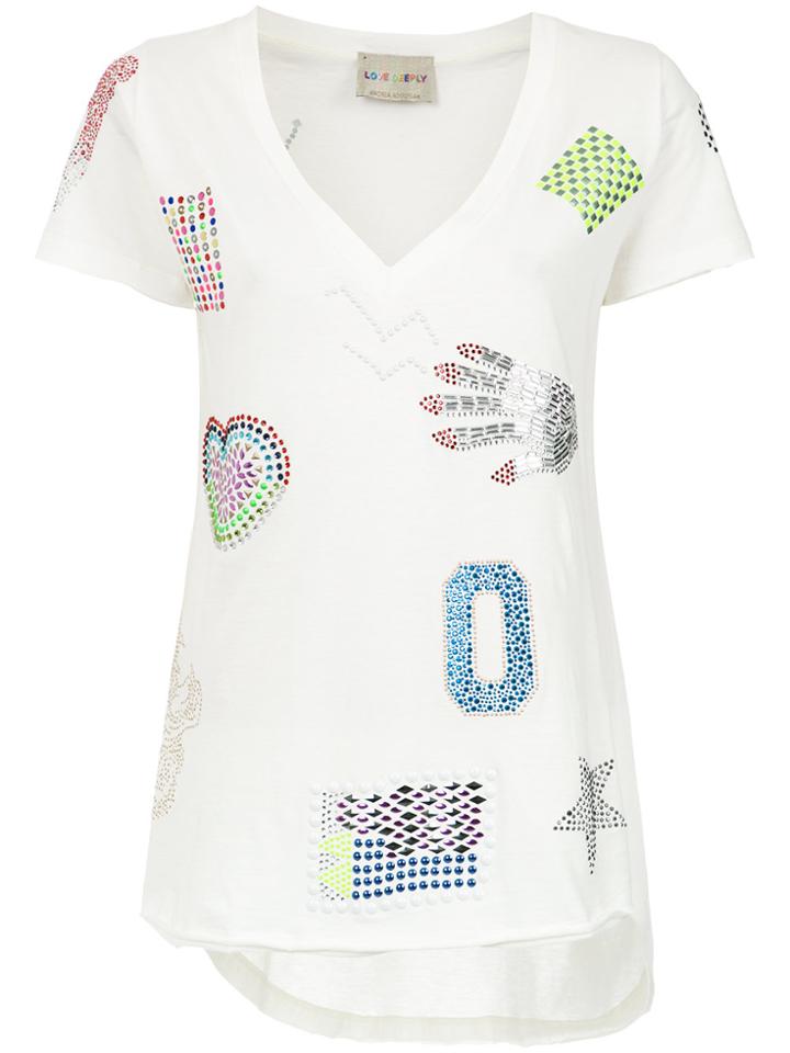 Andrea Bogosian Appliqué T-shirt - White