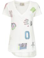 Andrea Bogosian Appliqué T-shirt - White