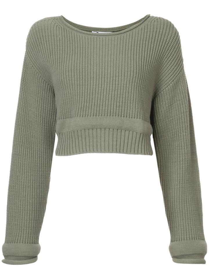 T By Alexander Wang Chunky Knit Sweater - Green