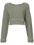 T By Alexander Wang Chunky Knit Sweater - Green