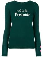 Bella Freud Solidarité Feminine Jumper - Green