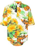 Msgm Floral Print Short Sleeve Shirt - Multicolour