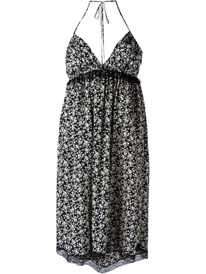 Pascal Millet Floral Print Halterneck Dress