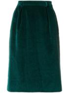 Yves Saint Laurent Vintage Corduroy Skirt - Green