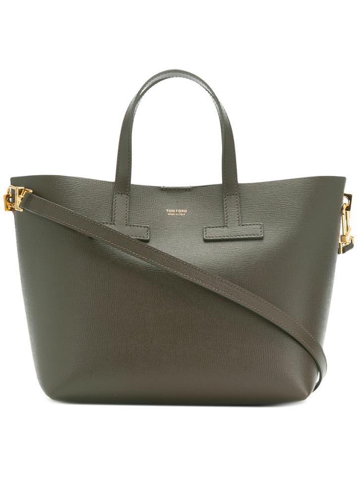 Tom Ford Small Branded Tote - Green