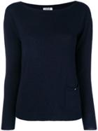 Liu Jo Boat Knit Sweater - Blue