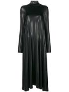 Mm6 Maison Margiela Oversized Shiny Dress - Black