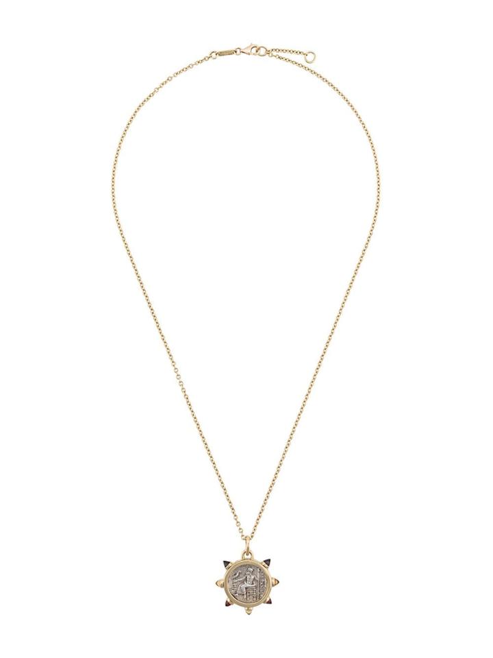 Dubini 18kt Gold Alexander The Great Citrine Pendant Necklace