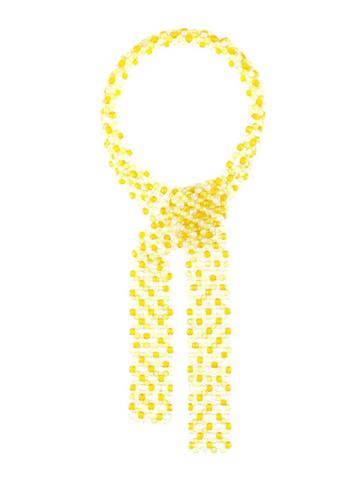 Coppola E Toppo Vintage 1960's Scarf Motif Necklace - Yellow & Orange