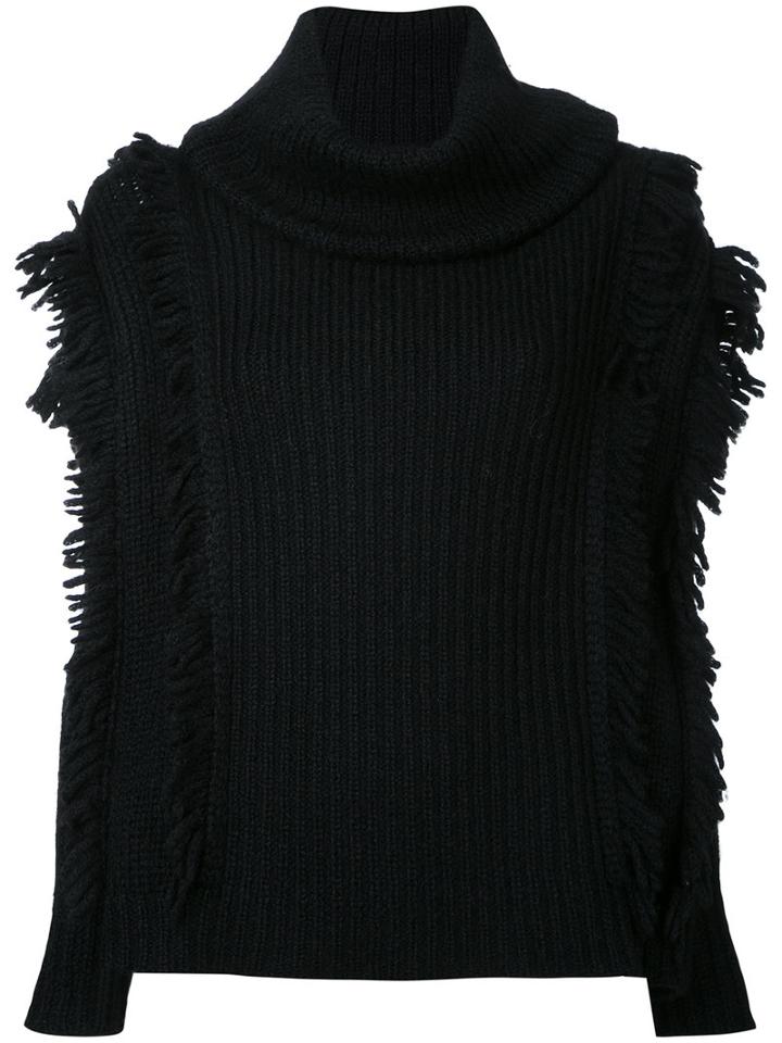 Kitx - Fringe Knit - Women - Alpaca - L, Black, Alpaca