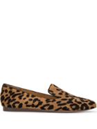 Veronica Beard Griffin Leopard Print Loafers - Brown