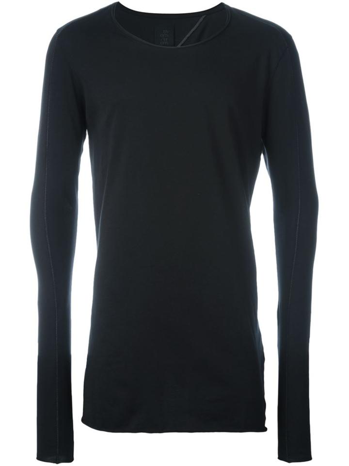 Thom Krom Seam Detail T-shirt, Men's, Size: Xl, Black, Cotton
