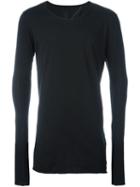 Thom Krom Seam Detail T-shirt, Men's, Size: Xl, Black, Cotton