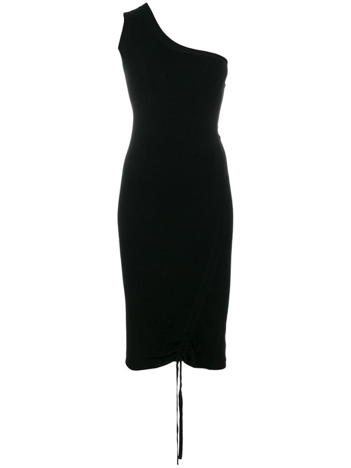 T By Alexander Wang Off-shoulder Fitted Dress - Black