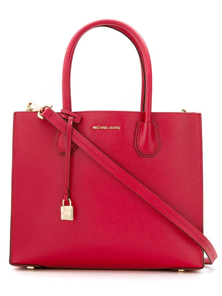 Michael Michael Kors - Michael Michael Kors 30f6gm9t3l 204 Leather/fur/exotic Skins->leather - Women - Leather - One Size, Red, Leather