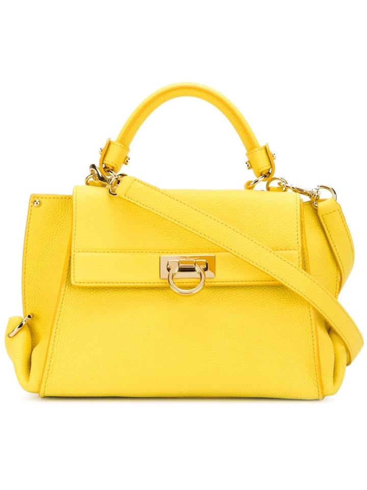Salvatore Ferragamo 'sofia' Tote - Yellow