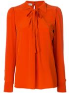 Valentino Bow Front Shirt - Yellow & Orange