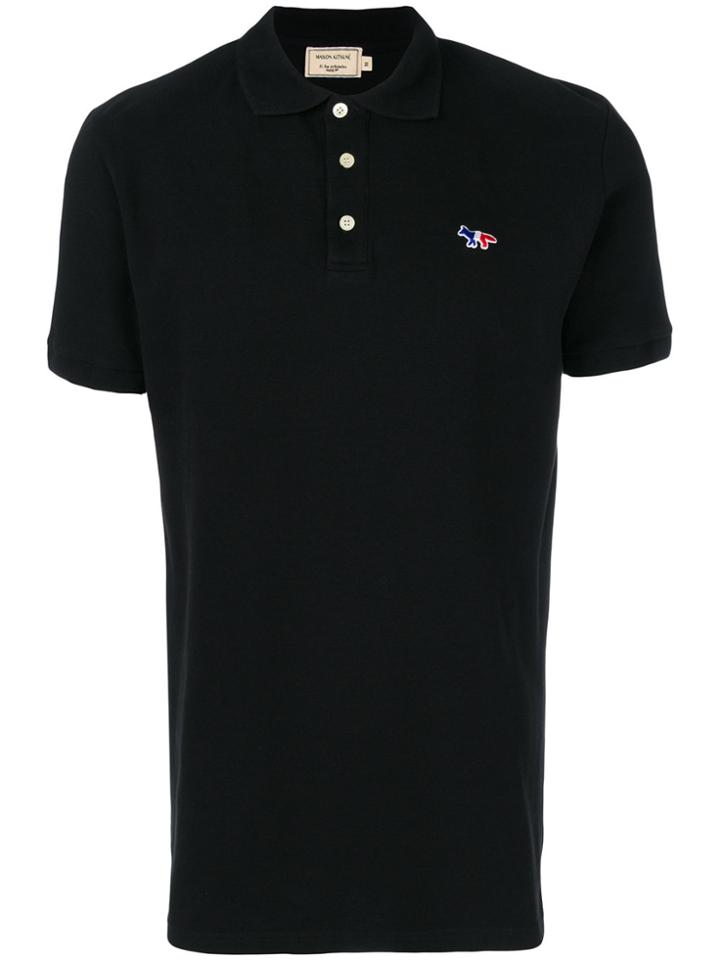 Maison Kitsuné Logo Detail Polo Shirt - Black