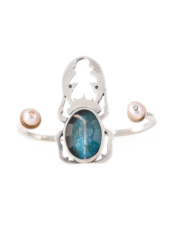 Maria Teresa Sottile Labradorite Double Ring