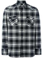 Salvatore Piccolo Checked Shirt, Men's, Size: 39, Black, Cotton