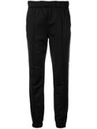 T By Alexander Wang Logo Stripe Track Pants - Black