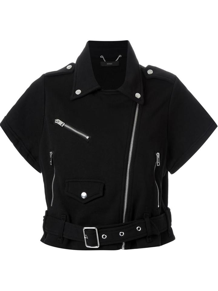 Diesel Short Sleeve Biker Jacket